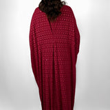 Red Ely Embroidered Kaftan